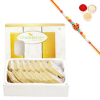 Ghasitaram Pure Kaju Katlis Box With Pearl Beads Rakhi | Grocsy