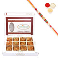 Ghasitaram Roasted Almond Delight With Pearl Beads Rakhi | Grocsy