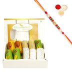 Ghasitaram Assorted Rolls Box With Pearl Beads Rakhi | Grocsy