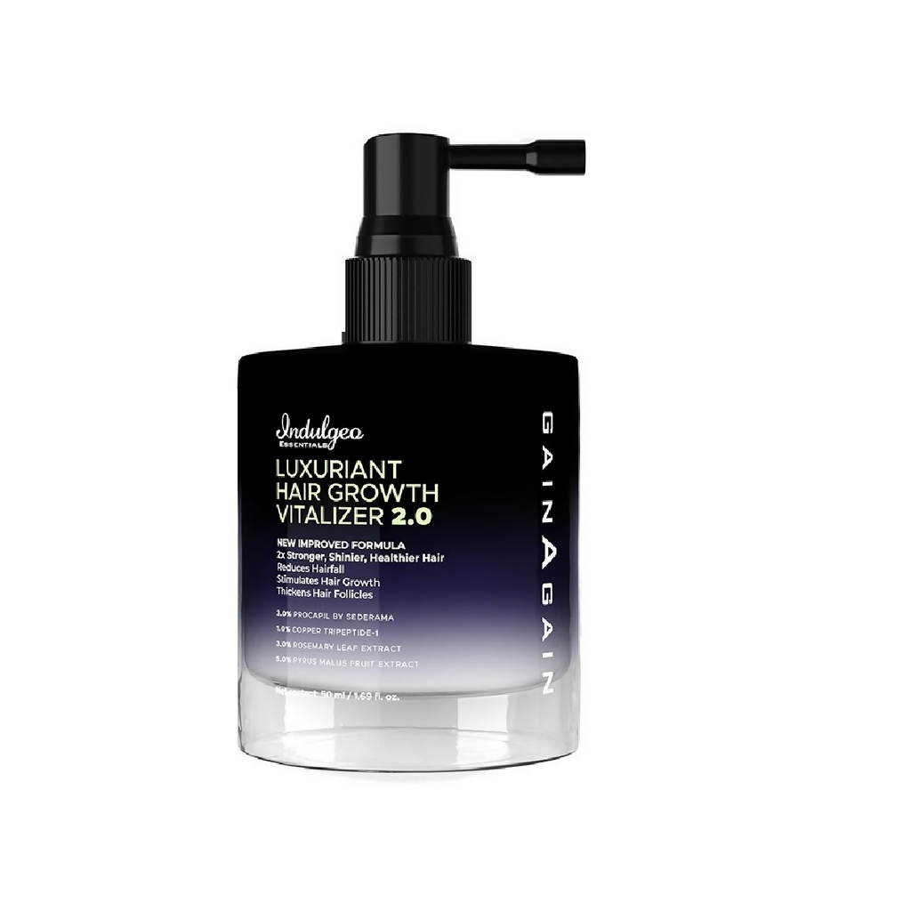 Indulgeo Essentials Luxuriant Hair Vitalizer 2.0 - Non Oily Serum For Hair Growth | Grocsy