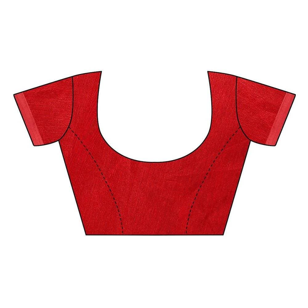 Vamika Red Georgette Embroidery Saree (GULABO RED) | Grocsy