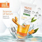 VLCC Acne Defense Serum Face Wash with Salicylic Acid Serum & Turmeric | Grocsy
