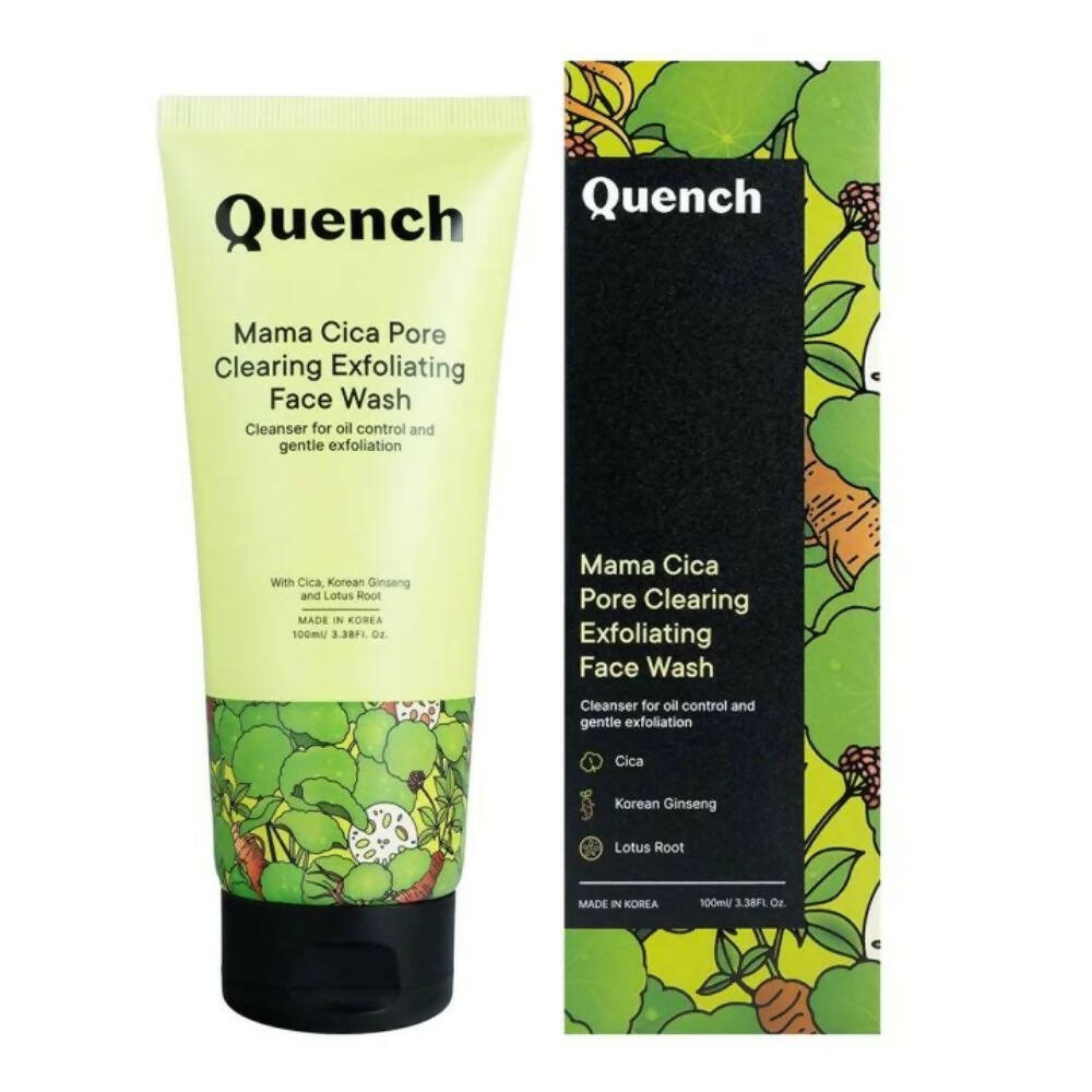 Quench Botanics Mama Cica Pore Clearing Exfoliating Face Wash - Korean Skincare | Grocsy