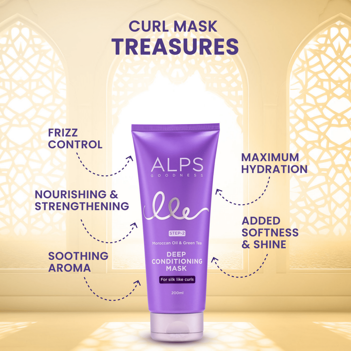 Alps Goodness Deep Conditioning Curl Mask with Moroccan Oil & Green Tea | Grocsy