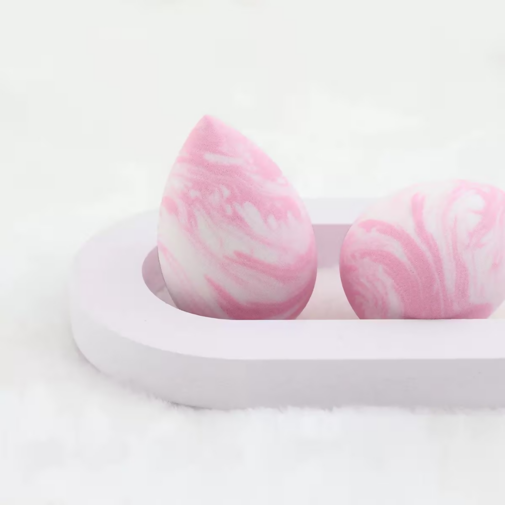 Bronson Professional Super Soft Dual Tone Pink Beauty Blender Makeup Sponge | Grocsy