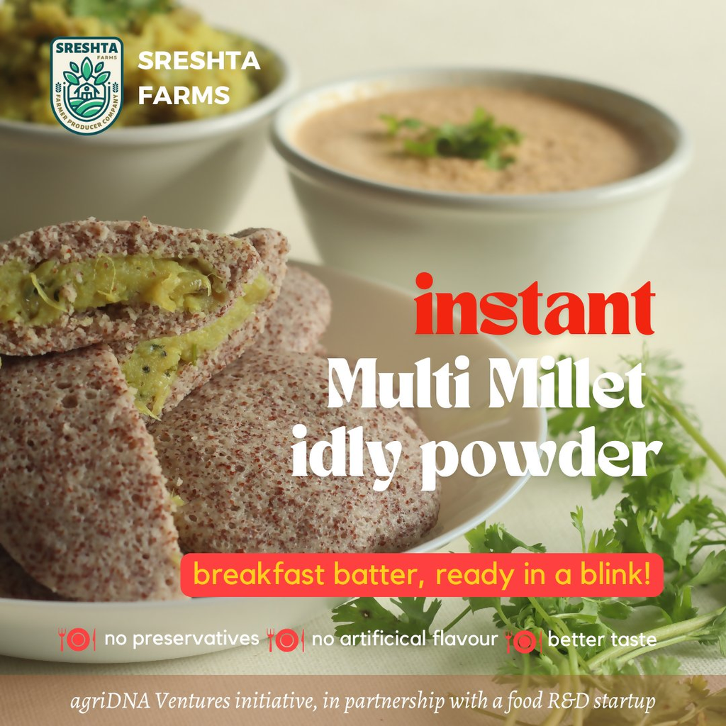 Sreshta Farms Instant Multi Millet Idly Powder | Grocsy