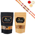 Ghasitaram Assorted Bites, Almonds With 2 Pearl Beads Rakhis | Grocsy