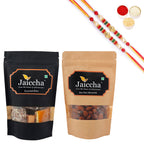 Ghasitaram Assorted Bites, Peri Peri Almonds With 2 Pearl Beads Rakhis | Grocsy