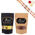 Ghasitaram Mewa Bites, Peri Peri Almonds With 2 Pearl Beads Rakhis | Grocsy