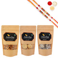 Ghasitaram Jaiccha Suagrfree Bites,Methi Mathi and Almonds With 2 Pearl Beads Rakhis | Grocsy