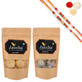 Ghasitaram Suagrfree Bites and Methi Mathi With 2 Pearl Beads Rakhis | Grocsy