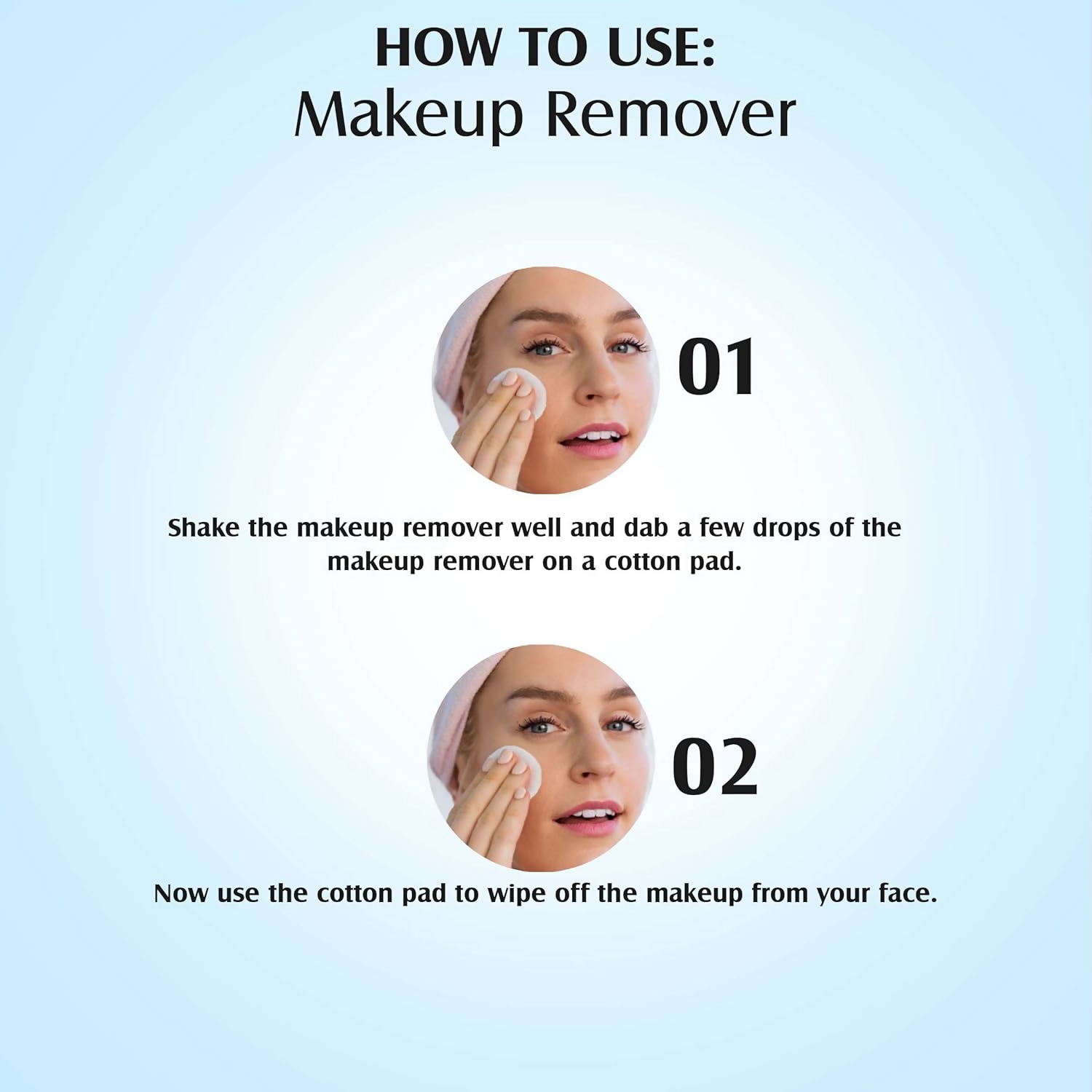 Glam21 Makeup Remover For Water-Proof & Long Lasting Makeup - Blue | Grocsy