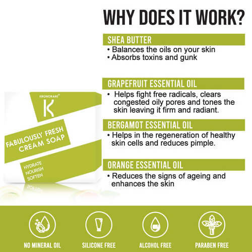 Kronokare Fabulously Fresh Cream Soap | Grocsy