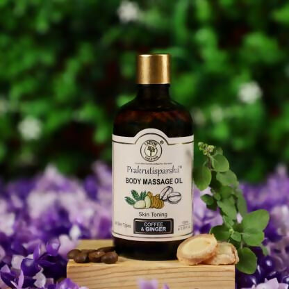Tatvik Ayurveda Prakrutisparsha Body Massage Oil (Coffee & Ginger) | Grocsy