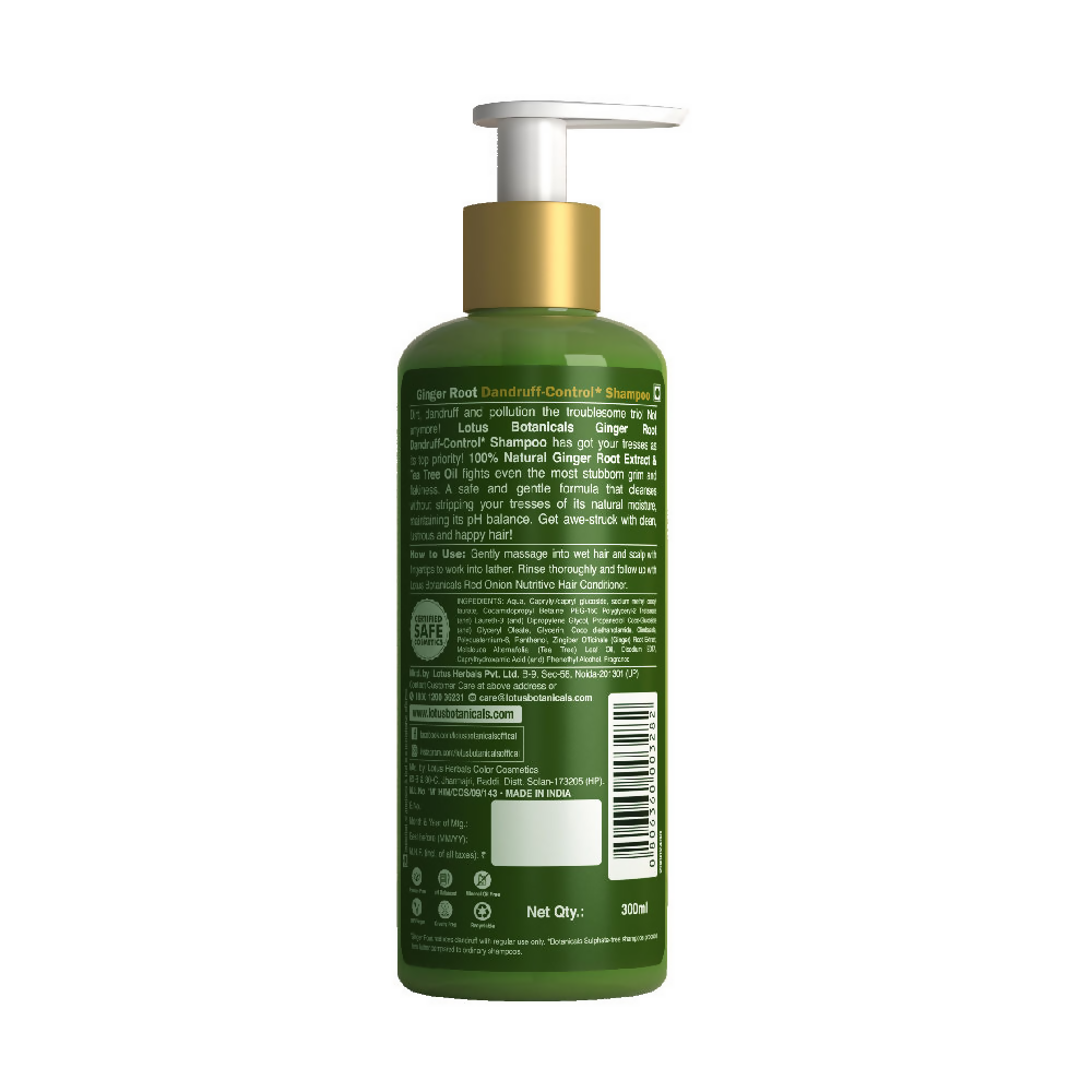 Lotus Botanicals Ginger Root Dandruff-control Shampoo | Grocsy