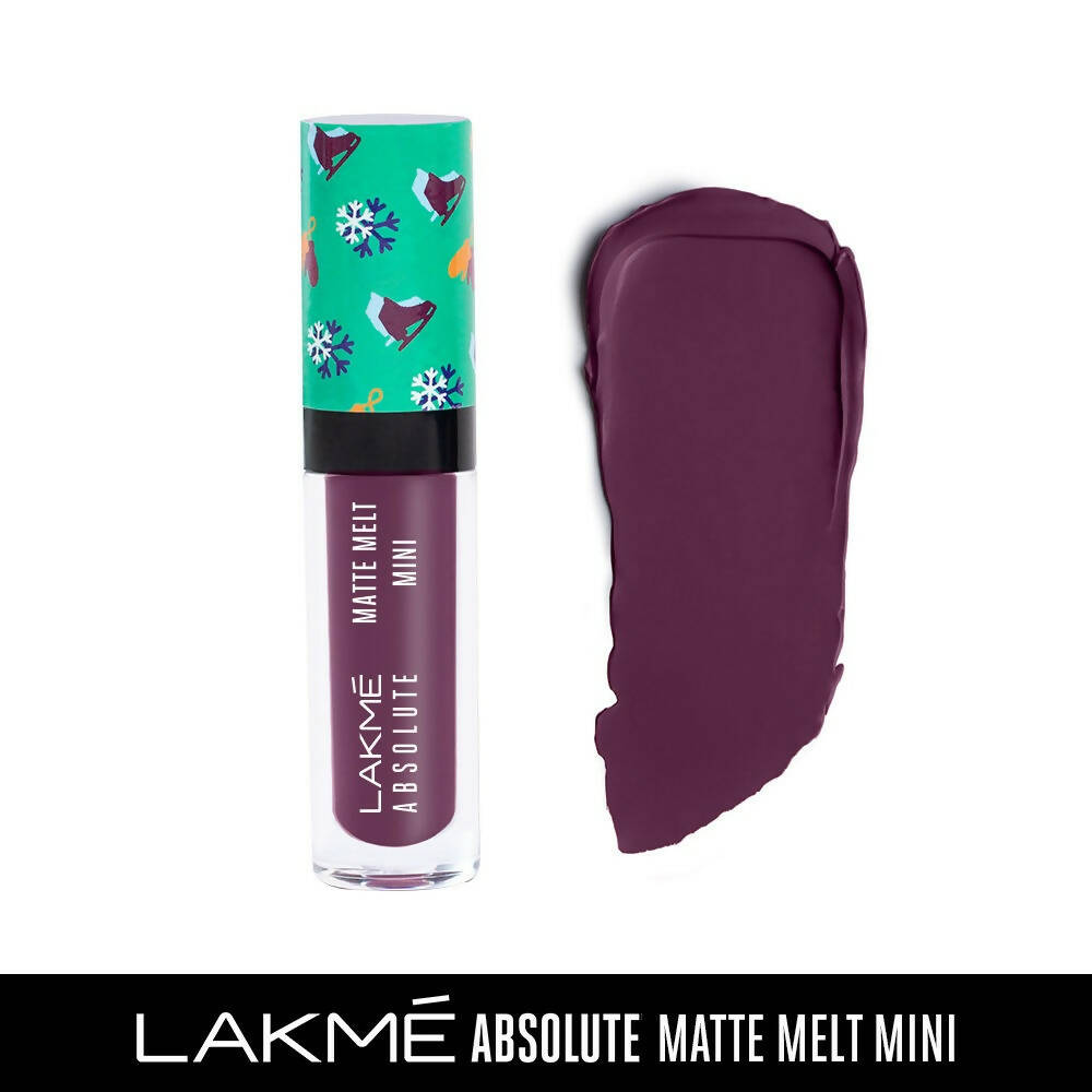 Lakme Absolute Matte Melt Mini Liquid Lip Color - Purple Tourist | Grocsy