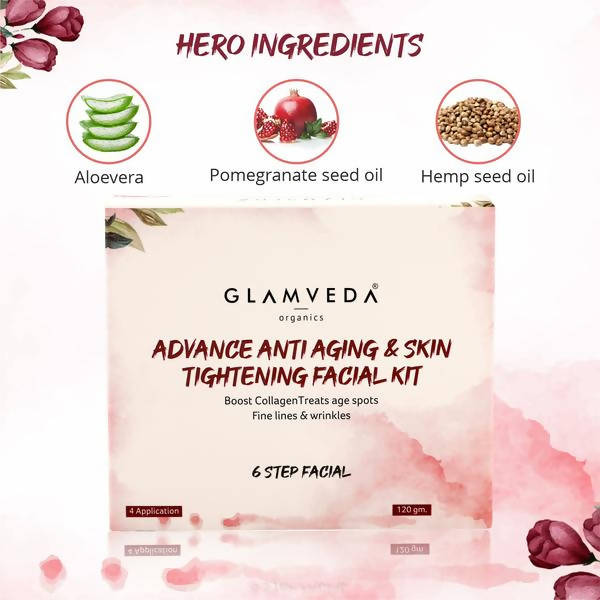 Glamveda Advance Anti Ageing & Skin Tightening Facial Kit | Grocsy
