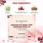 Glamveda Advance Anti Ageing & Skin Tightening Facial Kit | Grocsy