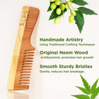 Alps Goodness 100% Natural Neem Comb | Grocsy