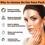 Our Cares D-TAN Face Pack for Instant Tan Removal & Sun Damage Protection | Grocsy