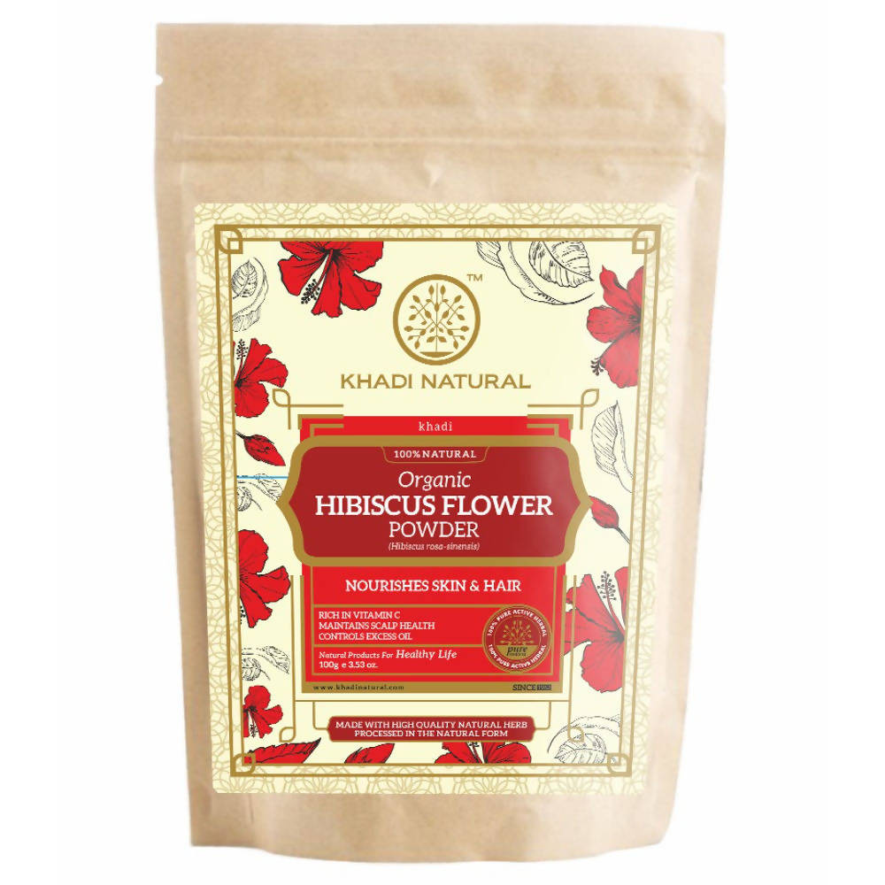 Khadi Natural Organic Hibiscus Flower Powder | Grocsy
