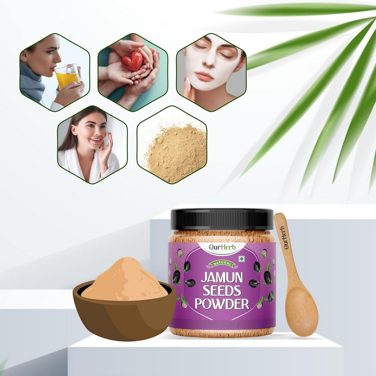 OurHerb Pure & Natural Jamun Seeds Powder | Grocsy