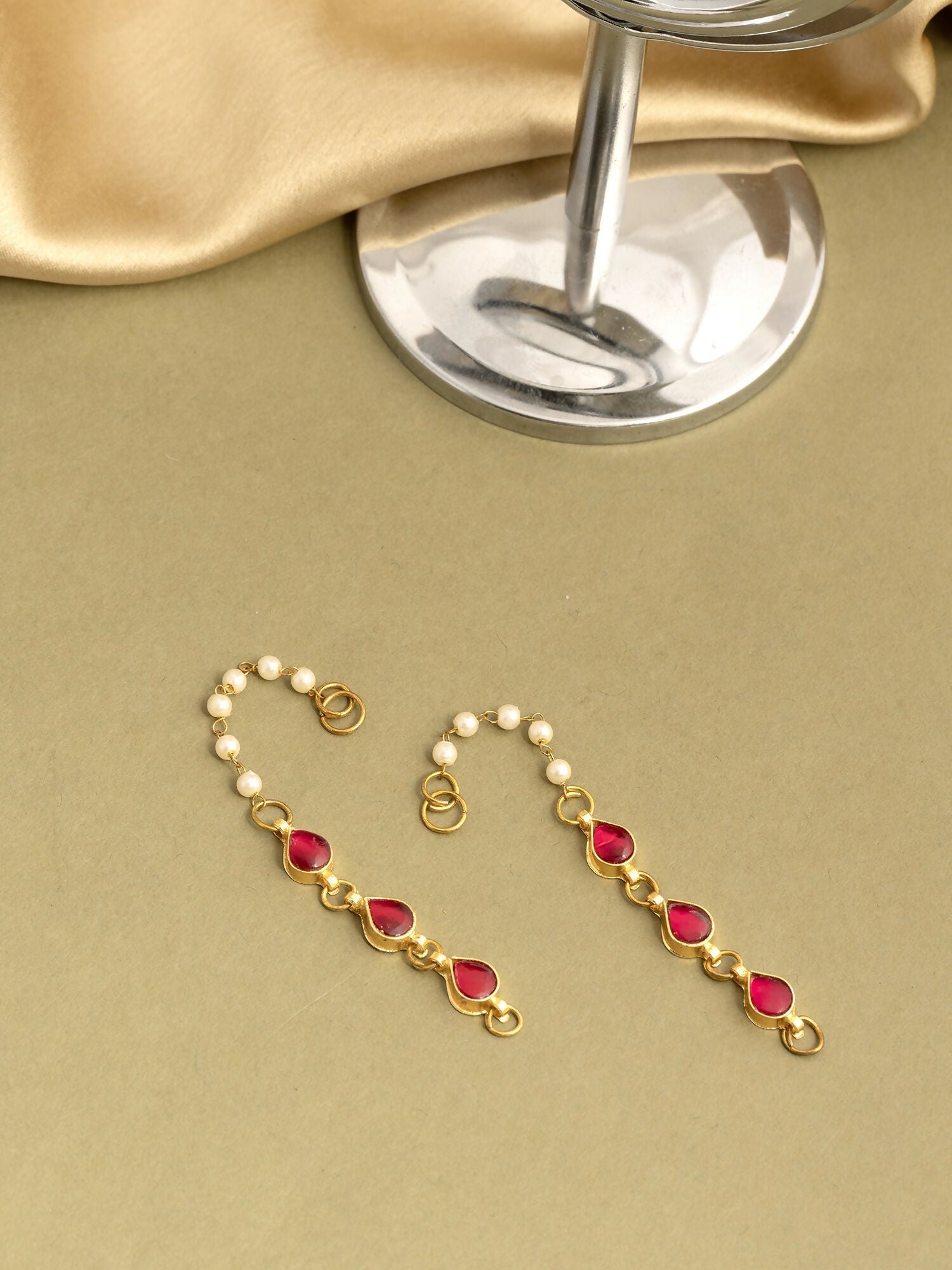 Ruby Raang Flower Earrings | Grocsy