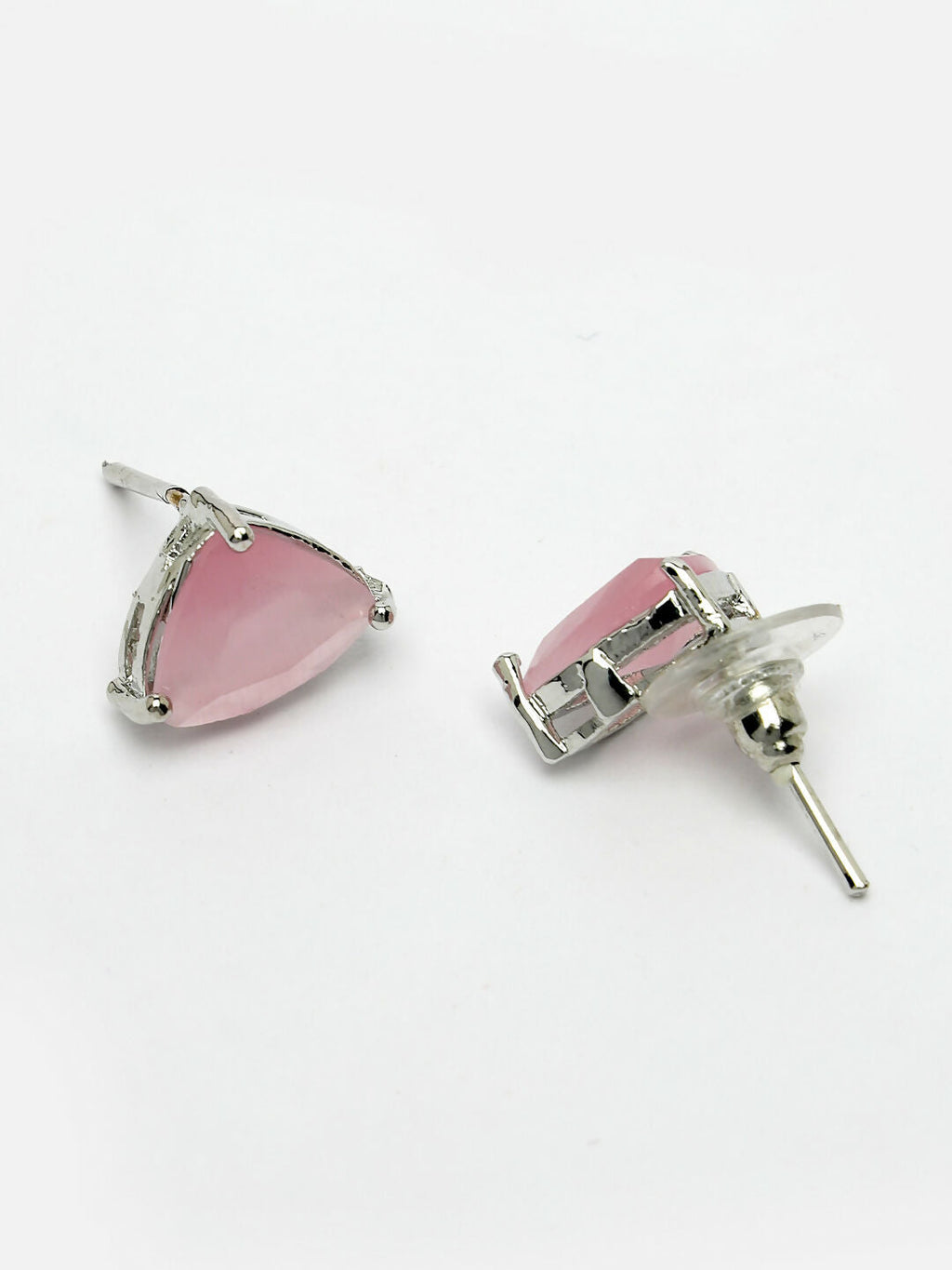 NVR Women's Pink Artificial Stones Studded Handcrafted Jewellery Set | Grocsy