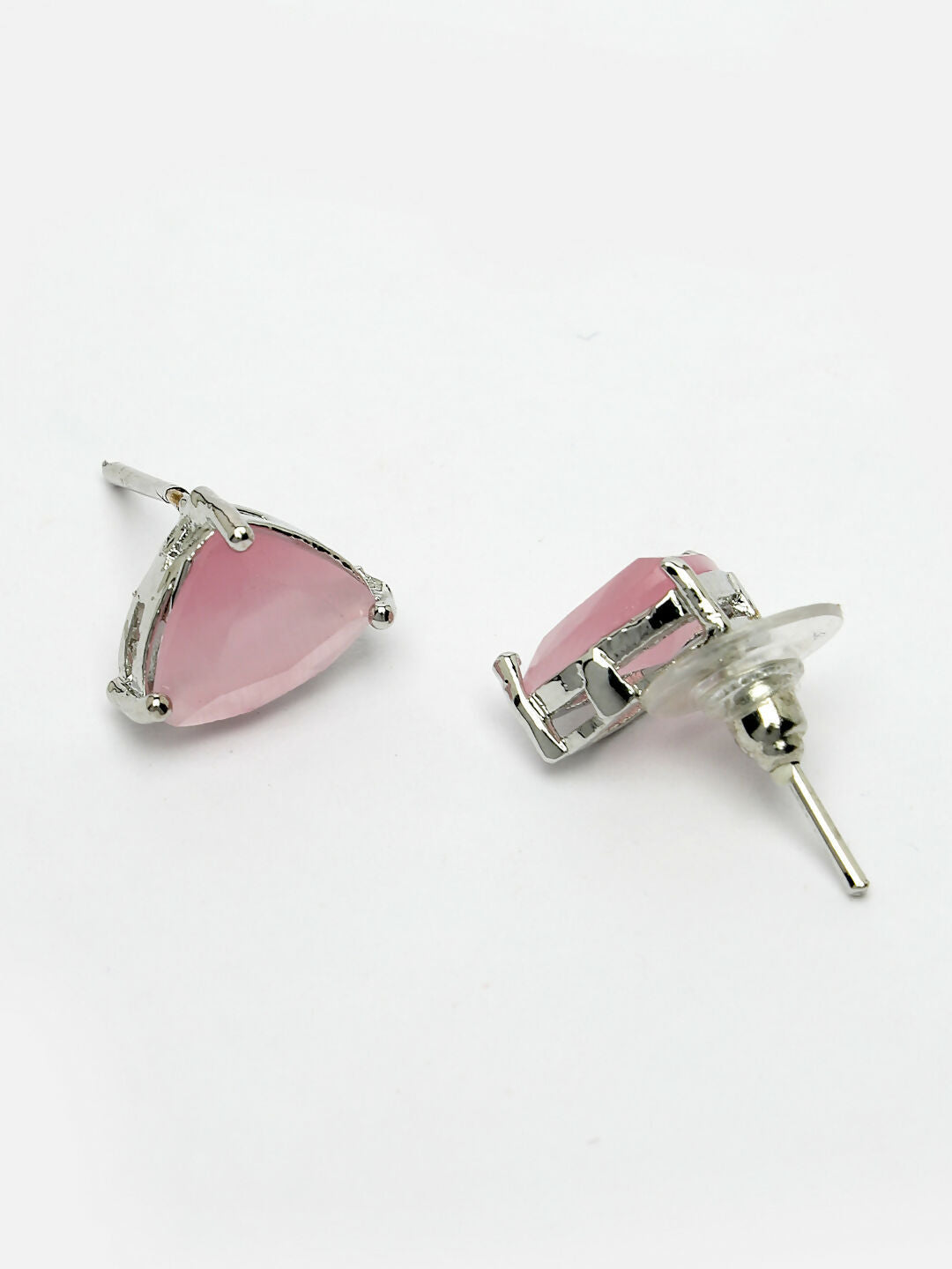 NVR Women's Pink Artificial Stones Studded Handcrafted Jewellery Set | Grocsy