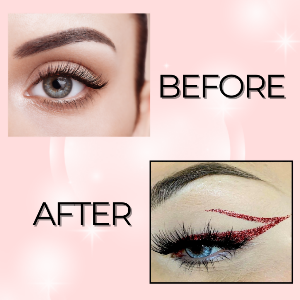 BOBI Glitter Eyeliner Red Diamond Sparkle Finish | Grocsy