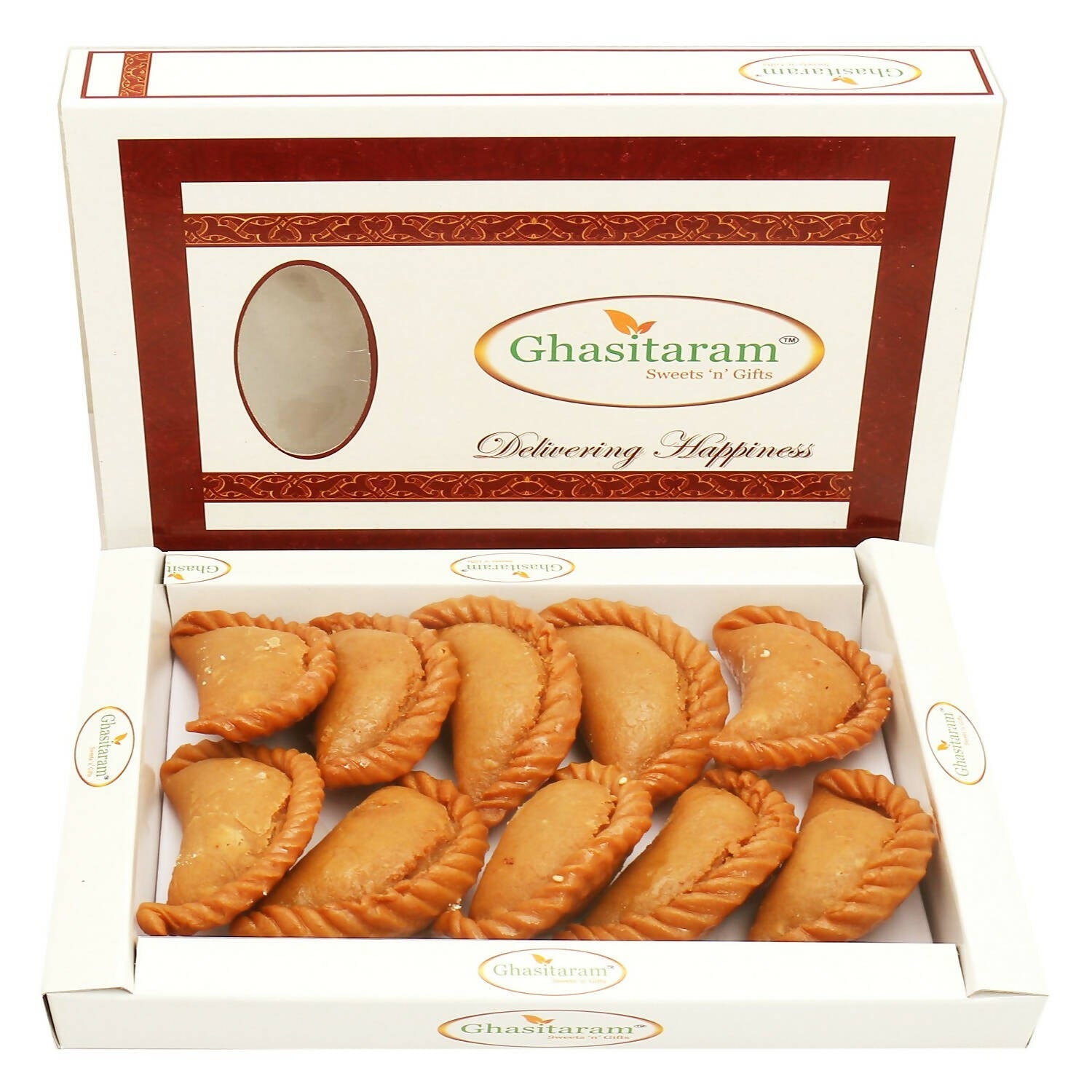 Ghasitaram Holi Sweets - Dry Sweet Wheat Gujiya | Grocsy