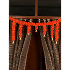 Tied Ribbons Orange Hanging Marigold Flowers Garland | Grocsy