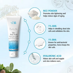 The Beauty Sailor Sparkling Skin Rice Body Scrub For Glowing Skin | Grocsy