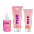 PLIX The Plant Fix Guava Glow Regime With Cleanser With 10% Vitamin C Serum & Invisible Sunscreen | Grocsy