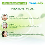Mamaearth Ubtan Bamboo Sheet Mask with Turmeric & Saffron | Grocsy