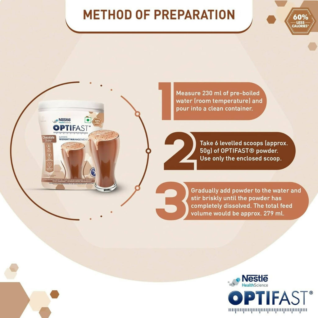 Nestle Optifast Weight Management Shake - Low Calorie Diet, Nutritional Drink, Healthy Weight Management | Grocsy