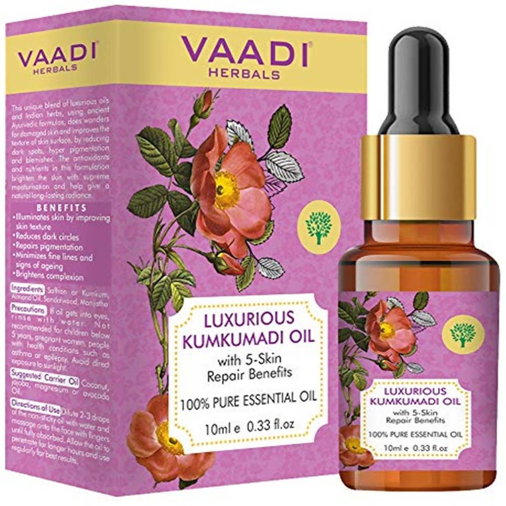 Vaadi Herbals Luxurious Kumkumadi Oil | Grocsy
