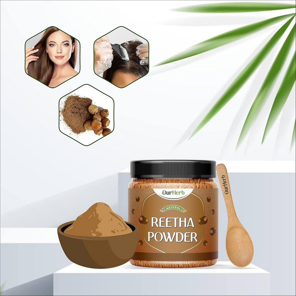 OurHerb Pure & Natural Reetha Powder For Hair Care | Grocsy