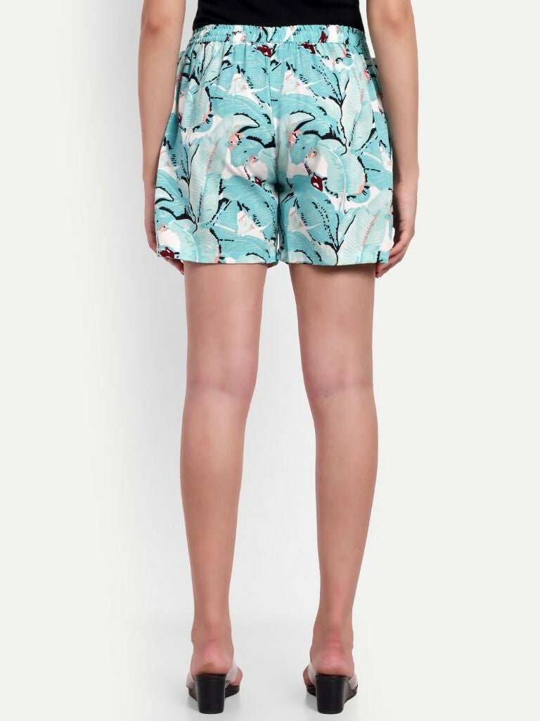 Alvano Printed Blue, Maroon Boxer Shorts, Night Shorts, Regular Shorts, Bermuda Shorts | Grocsy