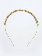 NVR Women's Multi colour Kundan Gold-Polished Embellished Hairband | Grocsy