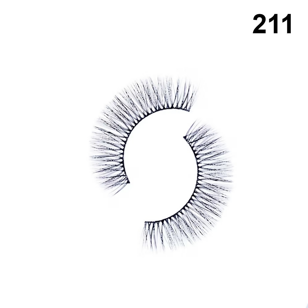 Bronson Professional Pair 6D Long & Natural False Eyelashes - 211 | Grocsy
