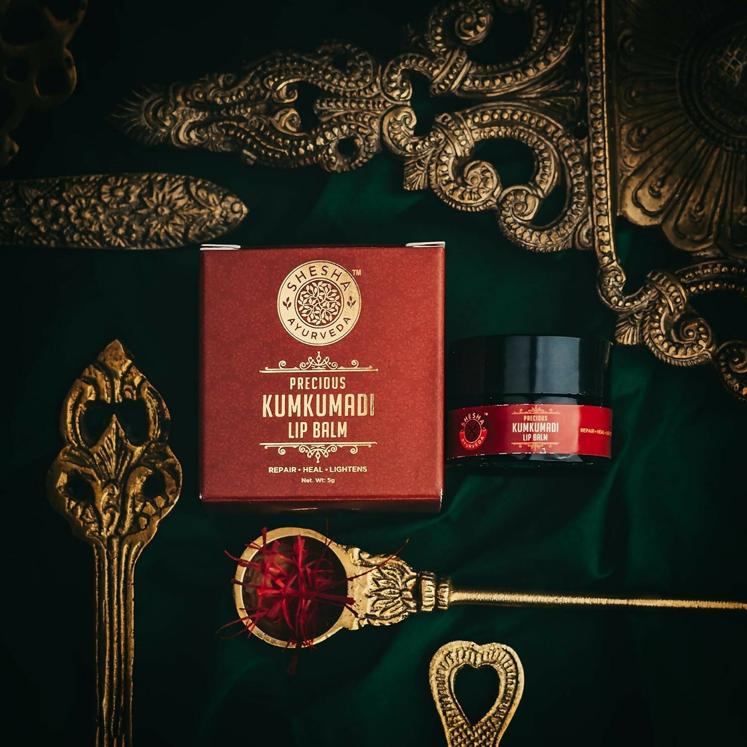 Shesha Ayurveda Kumkumadi Brightening Lip Balm | Grocsy