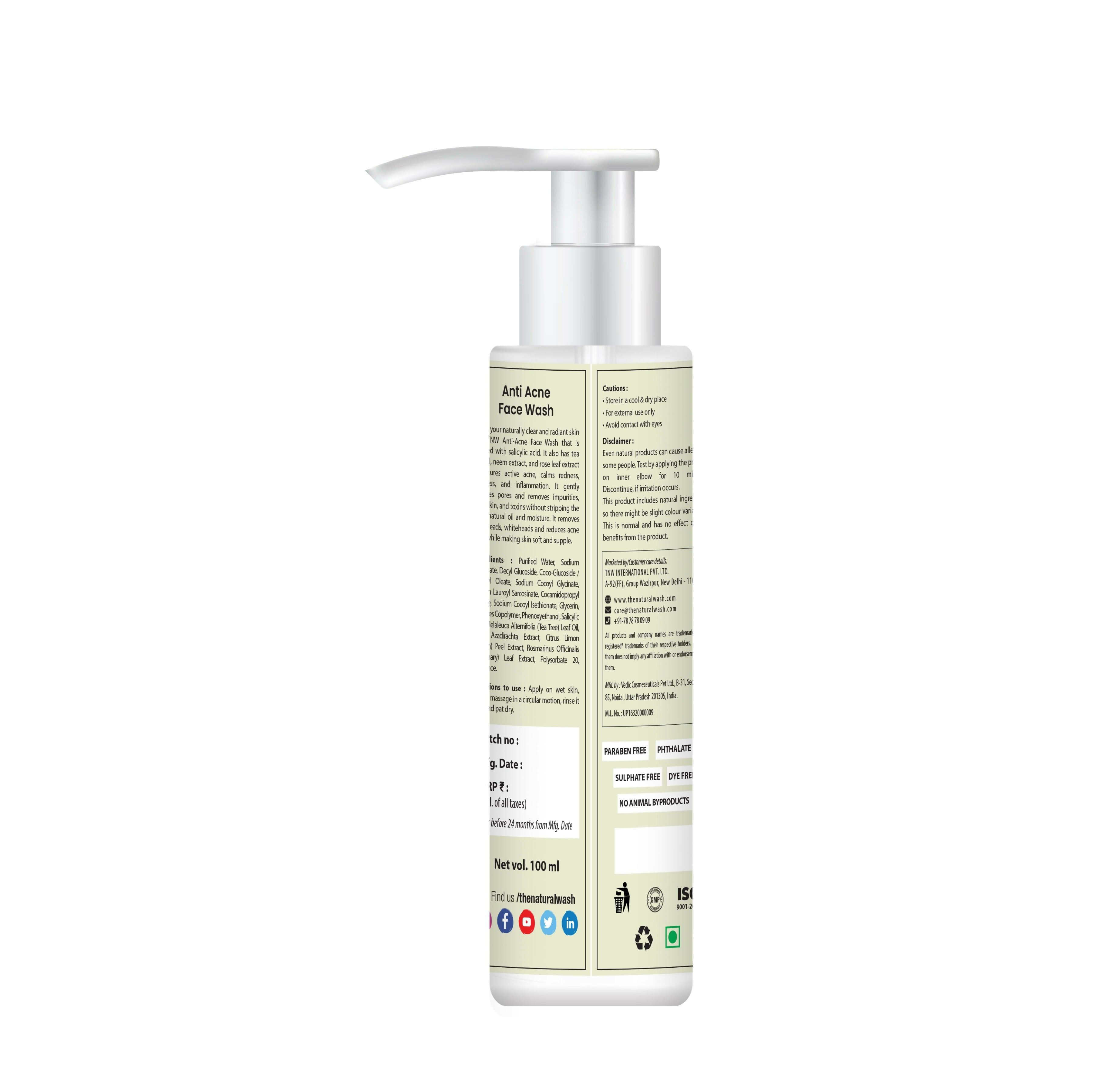 The Natural Wash Anti Acne Face Wash | Grocsy