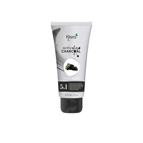 Kisra Activated Charcoal Anti-Pollution Face Wash | Grocsy