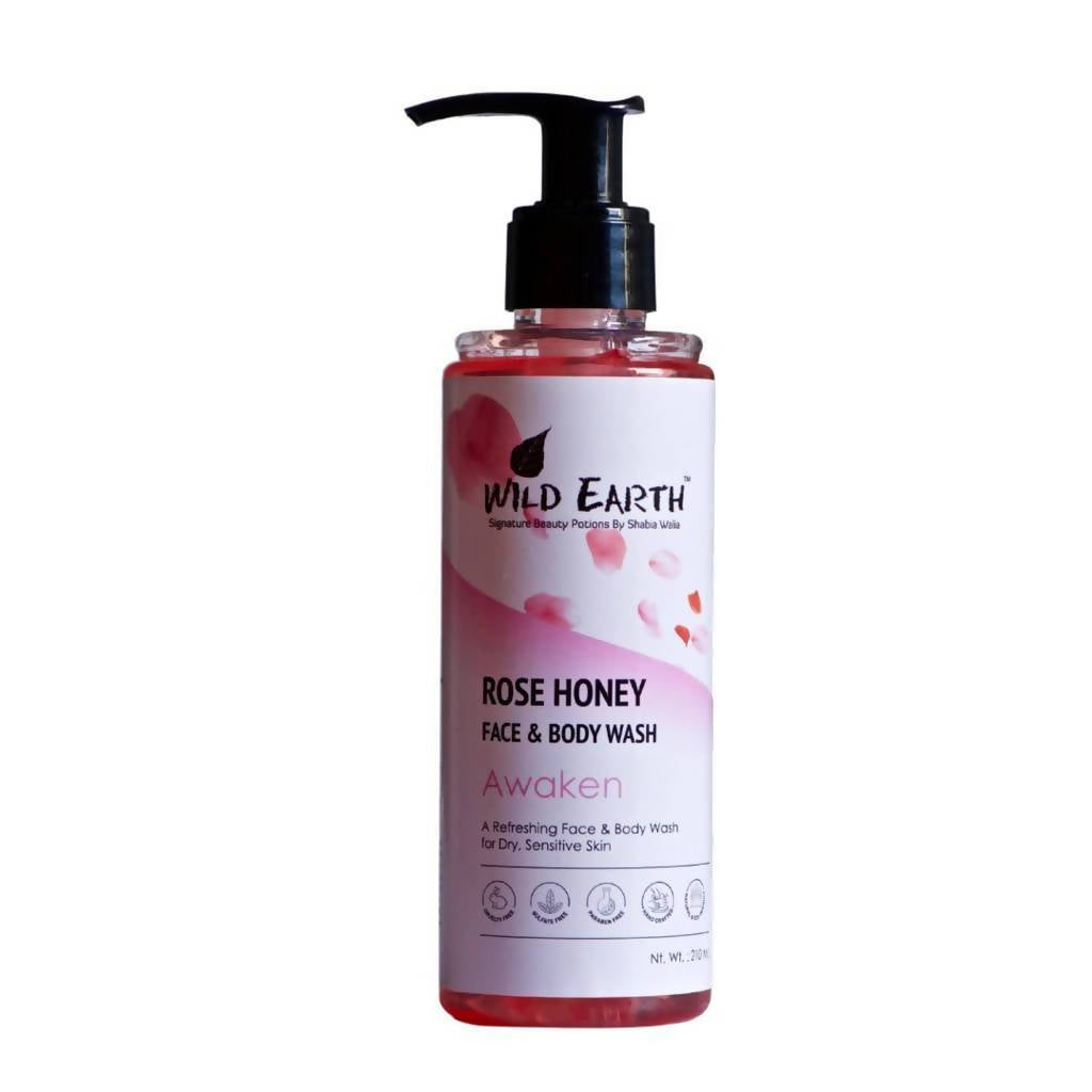 Wild Earth Rose Honey Face & Body Wash | Grocsy
