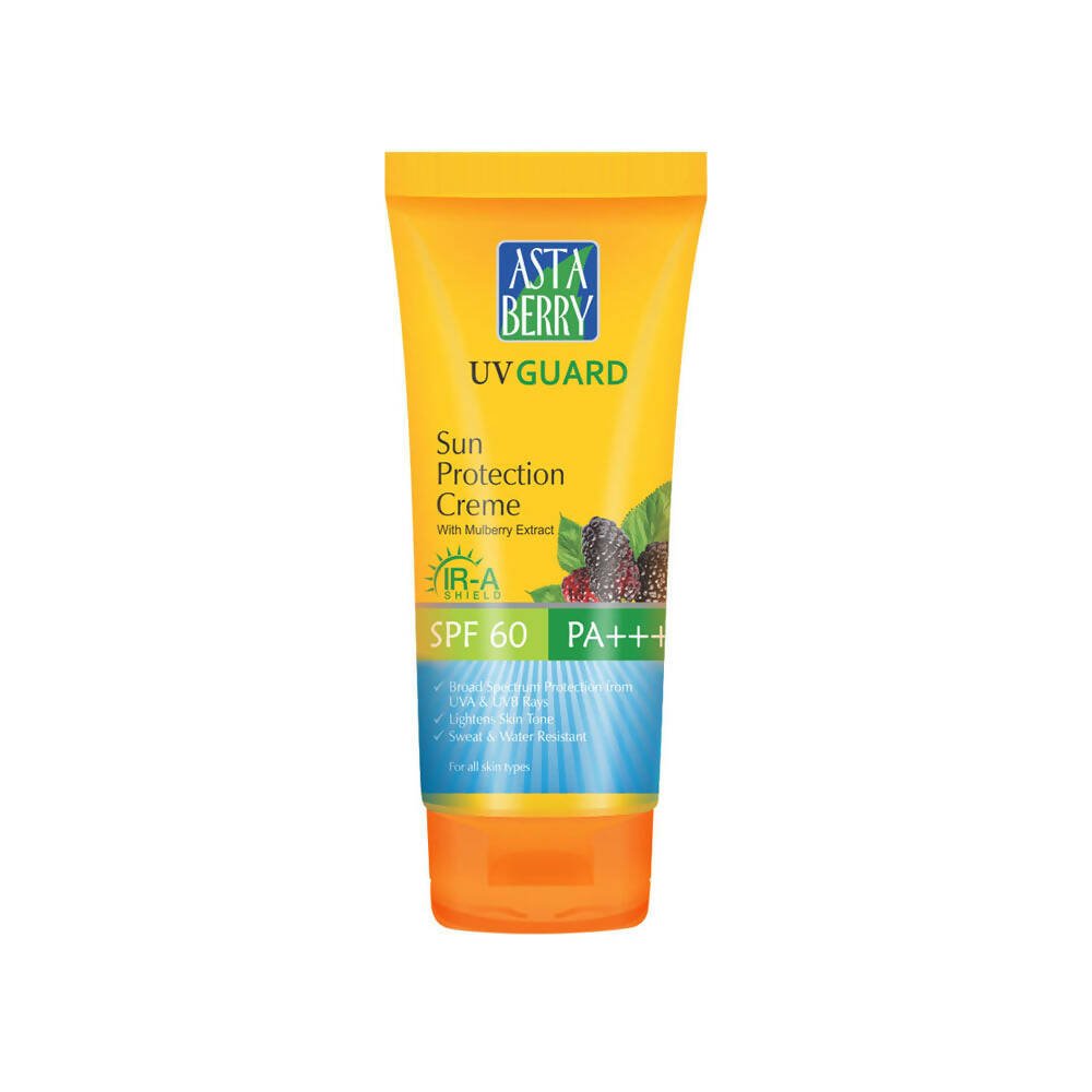 Astaberry UV Guard Sun Protection Crème SPF 60-Mulberry Extract | Grocsy