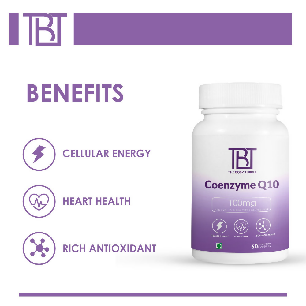 The Body Temple Coenzyme Q10 100 mg For Heart Health Capsules | Grocsy