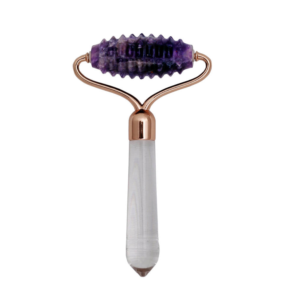 Zobha Genuine Amethyst Spike Head Roller | Grocsy