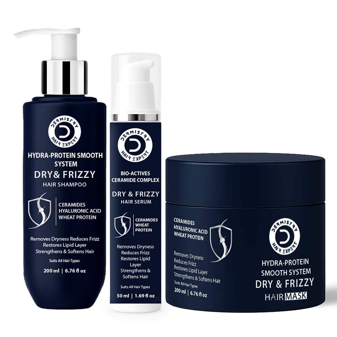 Dermistry Ceramides Hyaluronic Acid Protein Shampoo Mask & Serum | Grocsy