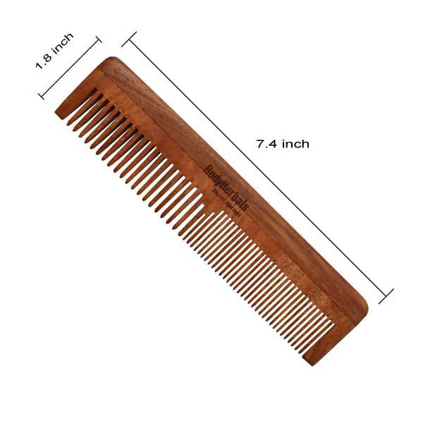 Bodyherbals Neem Wood Double Tooth Dressing Comb | Grocsy